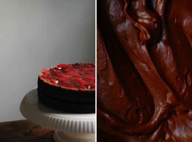chocolate cake frosting.001 Chocolate Strawberry Layer Cake