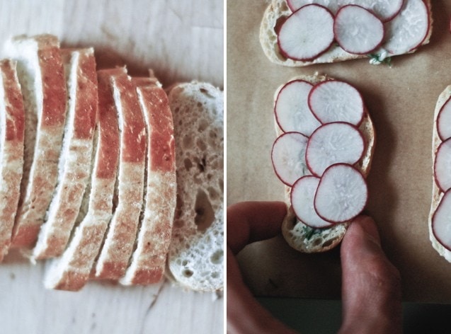 Radish Dill Tea Sandwiches radish sandwiches.001 Radish Dill Tea Sandwiches