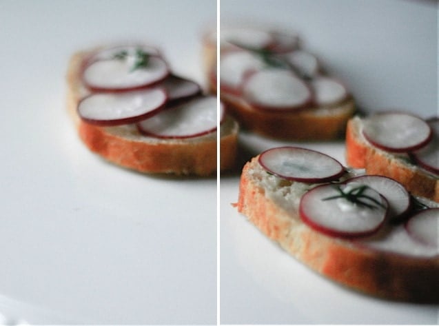 Radish Dill Tea Sandwiches radishes.001 Radish Dill Tea Sandwiches