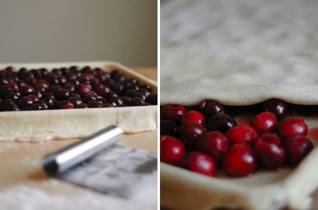 Sweet and Sour Cherry Slab Pie Recipe| sophisticatedgourmet.com