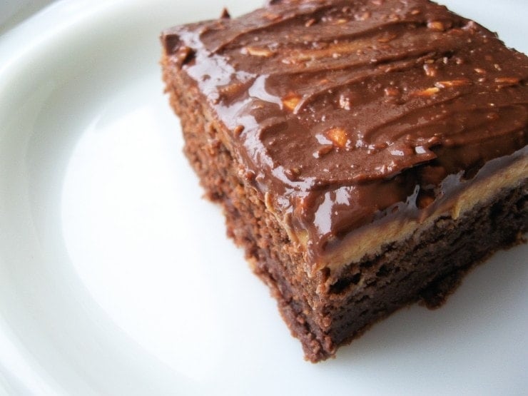 Peanut Butter Milk Chocolate Brownies Recipe | sophisticatedgourmet.com