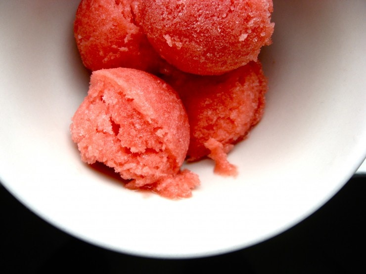 Strawberry Sorbet Recipe | sophisticatedgourmet.com