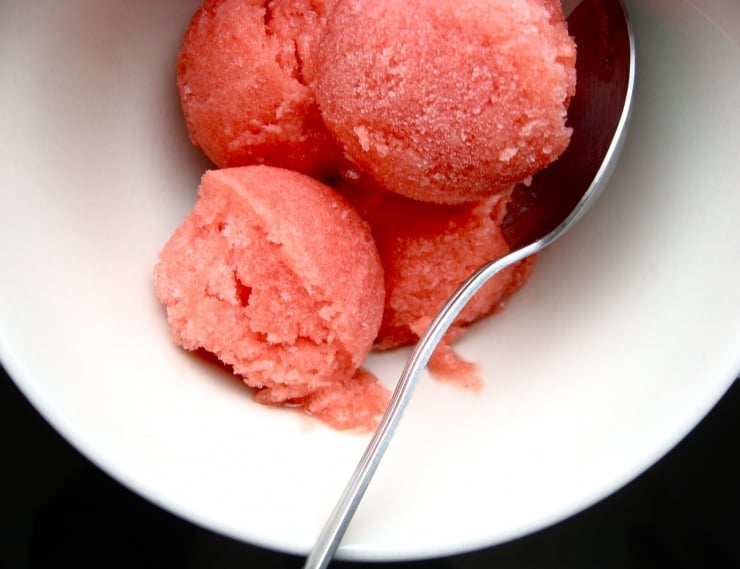 Strawberry Sorbet Recipe | sophisticatedgourmet.com