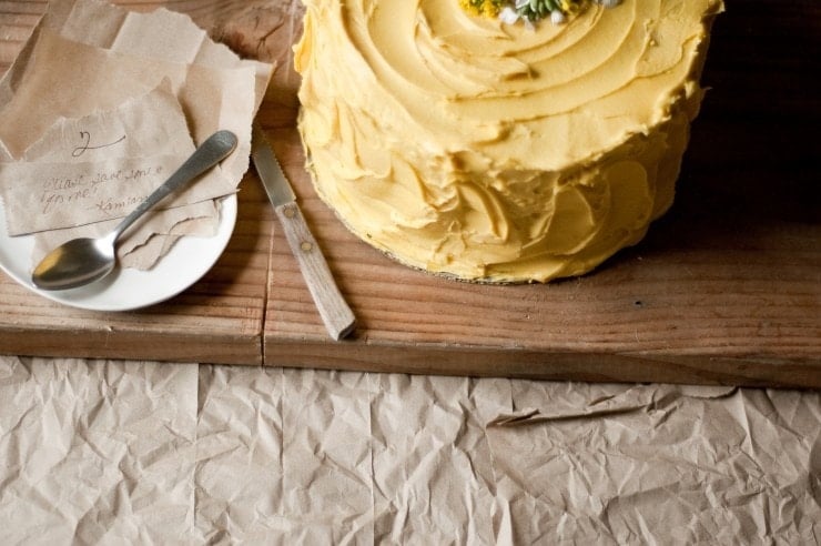 Yellow Birthday Cake Recipe | sophisticatedgourmet.com