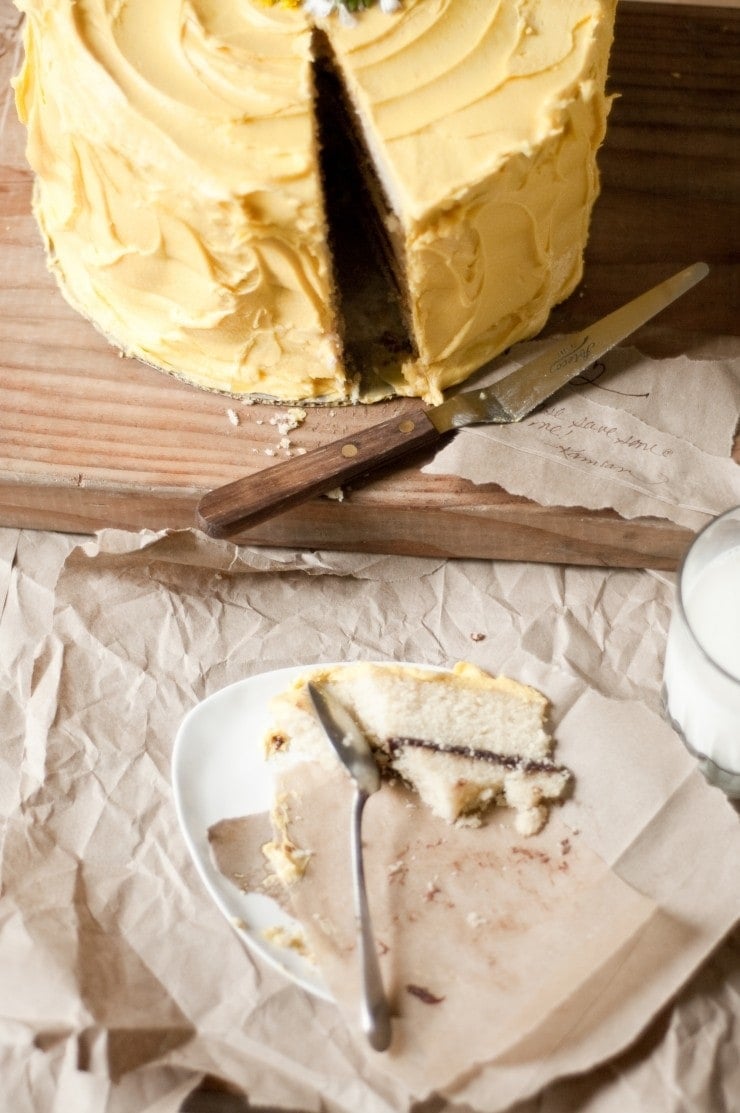 Yellow Birthday Cake Recipe | sophisticatedgourmet.com