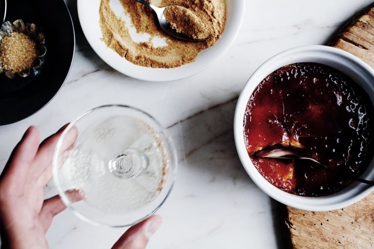 An easy and innovative take on a classic French Crème Brûlée. Get that crispy top without a torch! | sophisticatedgourmet.com