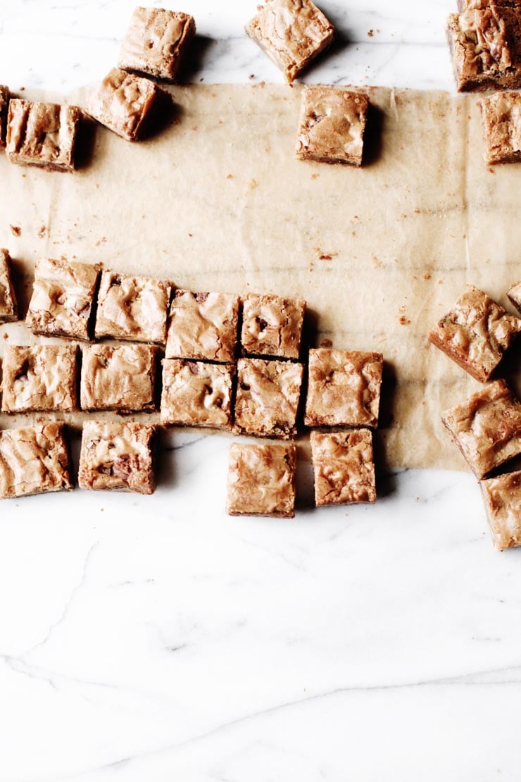 The most irresistible butterscotch-flavored blondies you'll ever make. All you need is one pan and basic pantry ingredients. | sophisticatedgourmet.com