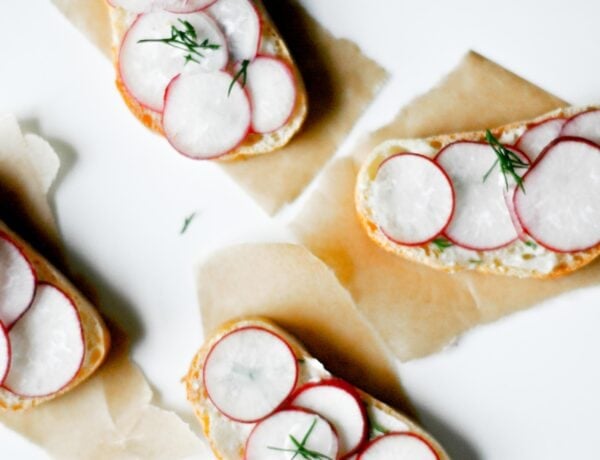 Radish Dill Tea Sandwiches