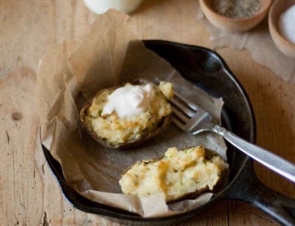 Twice Baked Cheese and Chive Potatoes Recipe