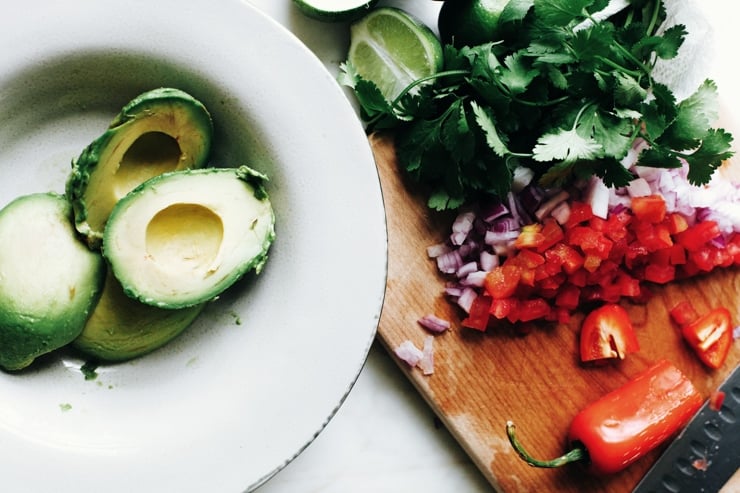 Guacamole ingredients 