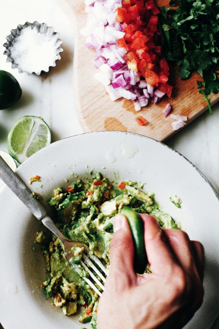 Adding Lime to Guacamole Recipe