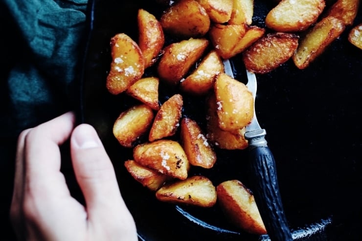 Crispy roasted potatoes