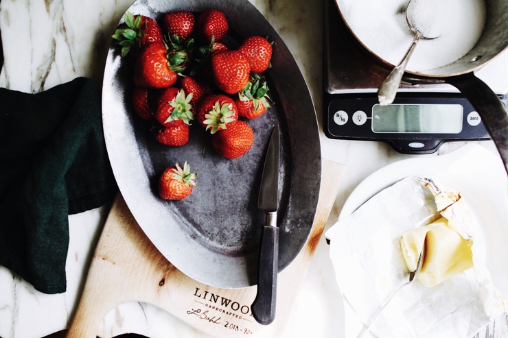 Strawberries for jam