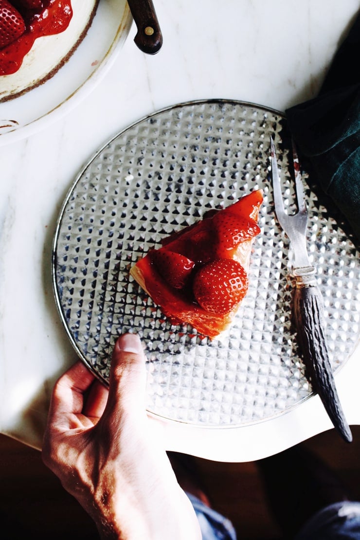 New York Cheesecake with Strawberry