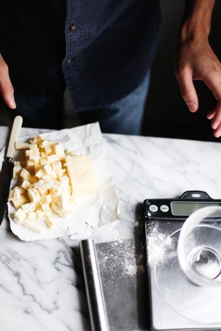 Cut butter for puff pastry
