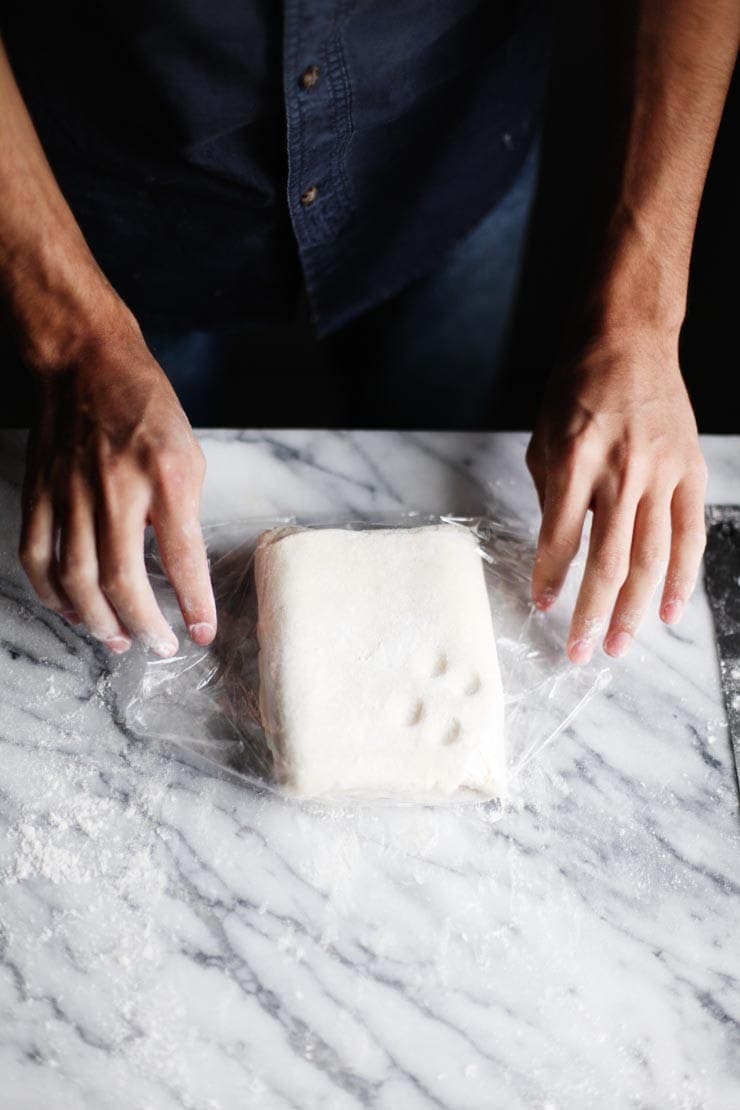 A light, and flaky quick puff pastry recipe (rough puff pastry) made in only 15 minutes! Easy and it takes less than a quarter of the time of the classic stuff.