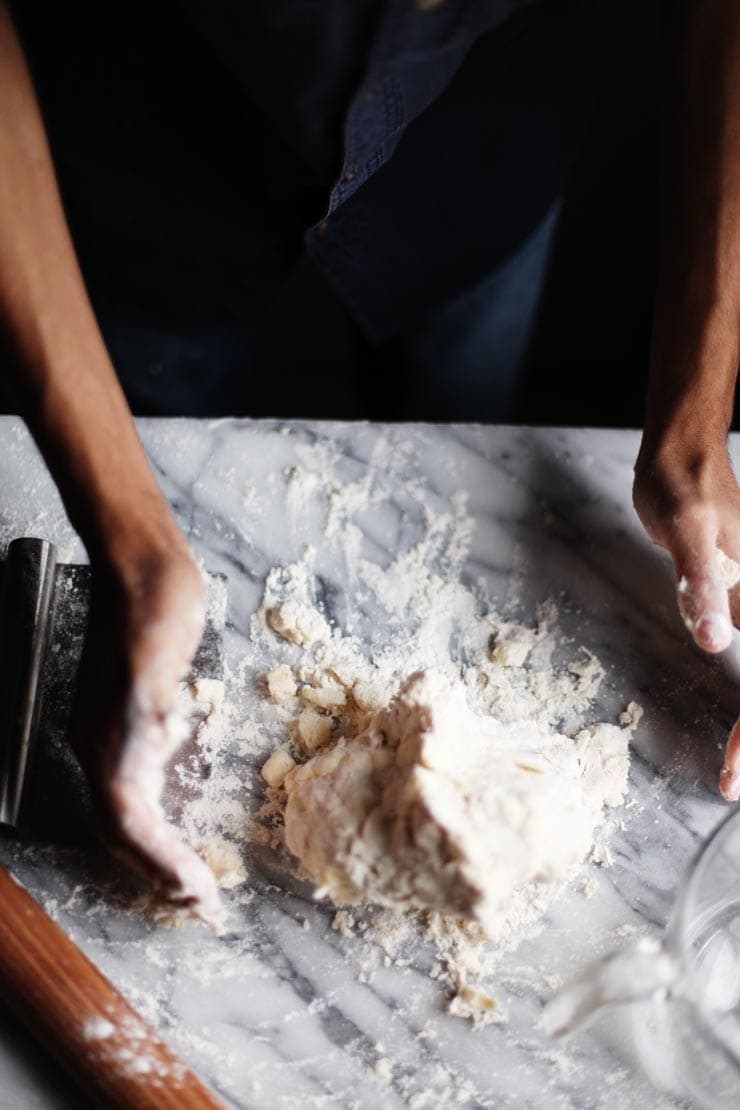 Quick puff pastry dough