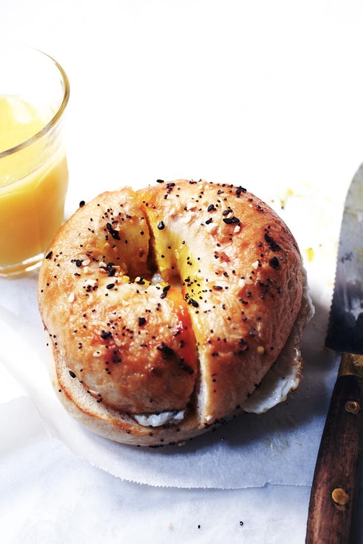 New York Deli Egg and Cheese on a Bagel