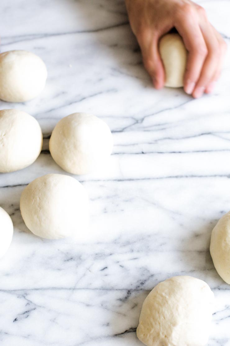 Rolling Dough Balls for Bagels