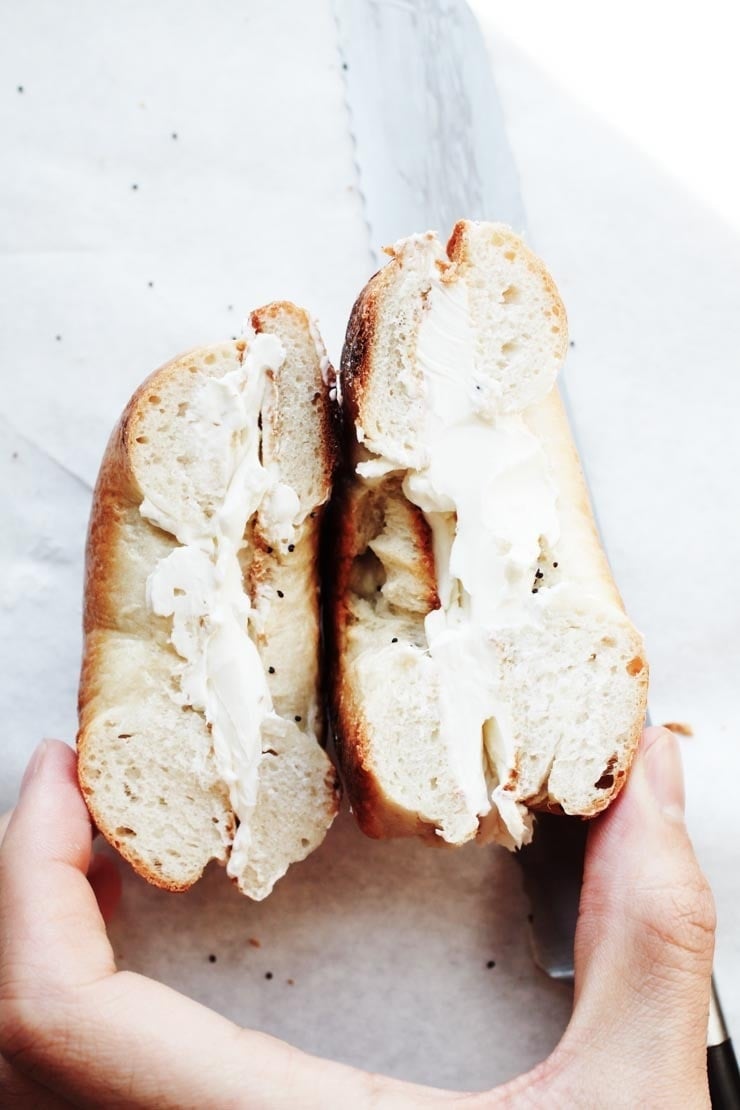 Bagel with cream cheese